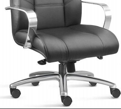 Cadeira Escritório Giratória Boss Diretor Alumínio | Mirage Móveis